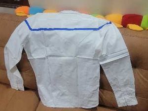 White &amp; Blue Striped Shirt