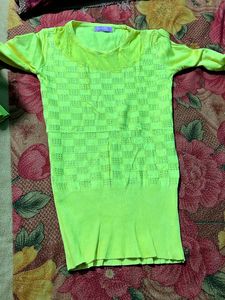 Lime Green Embellished Top