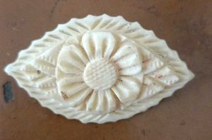 Vintage Mother of Pearl Hair Stick, Saree Pin