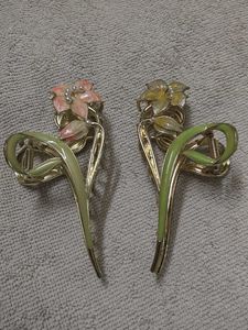 Floral Hair Claw Clip Set