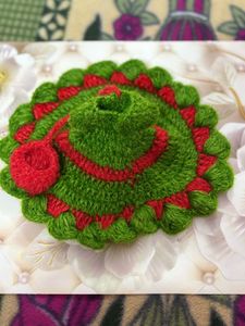 Handcrafted Idol Dress colour green