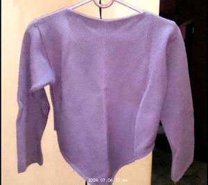 Lavender Cropped Sweater 💜🌸