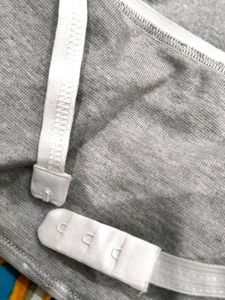 Grey Camisole With Attached Bra