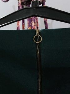 Green miniskirt
