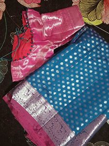 Elegant Blue pattu Silk Saree