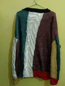 Woolen Multi colour Top