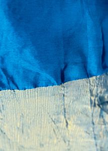 Teal Saree with Golden Border