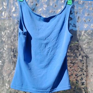 Blue Sleeveless Top