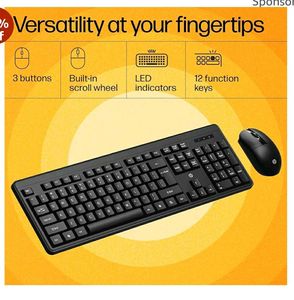 HP KM200 Wireless Keyboard Mouse Combo