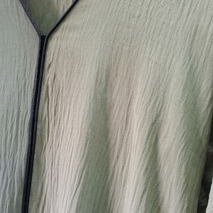 Dubai Pleated Olive Green Abaya 💚