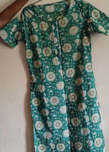 Light green Colour Printed Kurti
