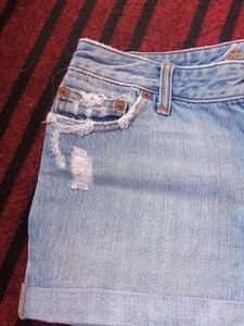 Stylish Ripped Denim Shorts