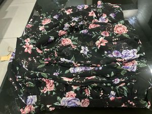 Floral Print Tie-Waist Dress Size S &amp; 87cm Length