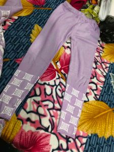 Elegant Lavender Kurta Set