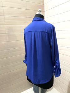 George Pintresty 🌸Blue Long Sleeve Blouse