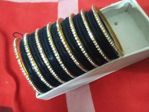 Blue & Gold Bangle Set