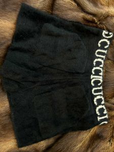 Cozy Black Knit Top &amp; Shorts Set