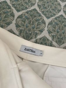 Trendy High waist White Skort