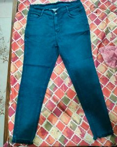 Teal Denim Jeans