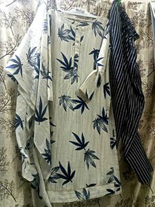 Leaf Print Suit 3 Piece
