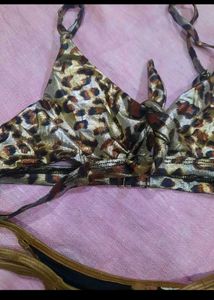 Leopard Print Bikini Set