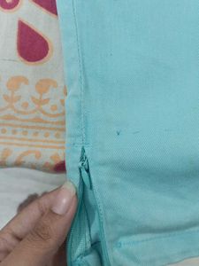Light Blue Casual Pants