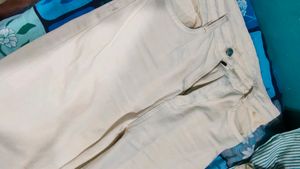 Beige Flared Jean