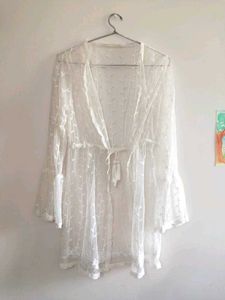 White Lace Night Robe