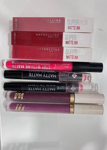 Lipstick Bundle: Maybelline, Jaquline USA, Myglamm