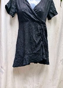 I. Cute Black Wrap Dress