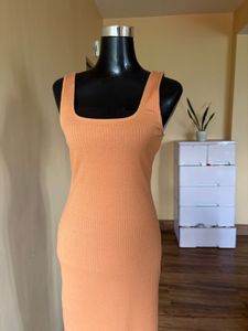 Peach Bodycon Dress
