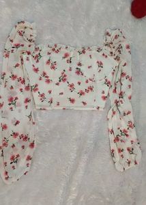 Floral corset top