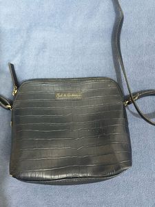 Mast &amp; Harbour Croc Textured Structured Sling Bag