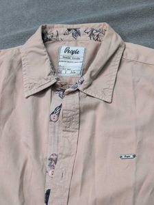 Patterned Trim Button-Down