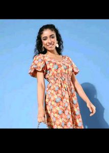 Mast and harbour printeresty Floral Print Dress