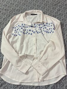 White Shirt with Print