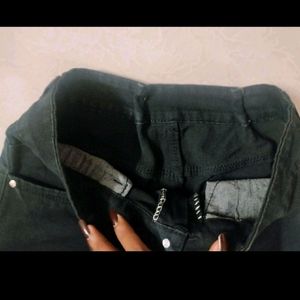 black wide leg jeans