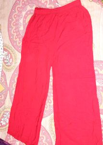 Red Plazo Pant