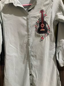 Collared Shirt Kurti