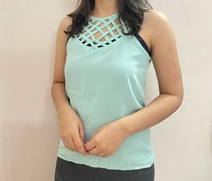 Pastel Green Sleeveless Top