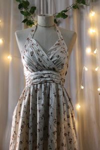 Floral Halter Midi Dress