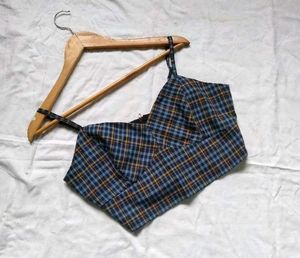 Unused Blue Crop Top