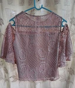 Lace Cold Shoulder Top