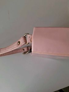 Light Pink Handbag and cream Slingbag