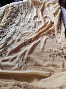 PURE CHIFFON Embroidered SAREE