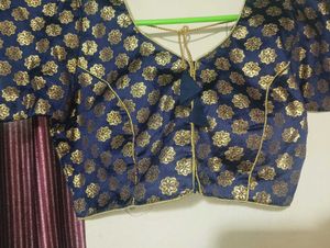Navy Blue Blouse
