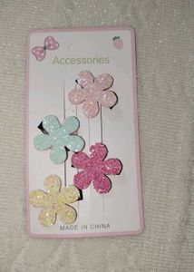 Flower Hair Clips - Set of 4