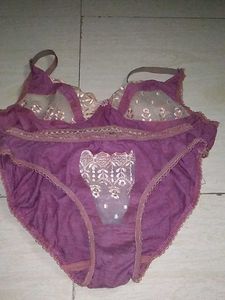Purple Bra & Panty Set
