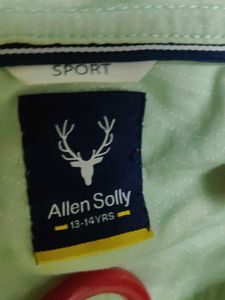 Stylish Allen Solly Junior Mint Green Shirt