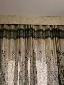 Jute Curtains Set Of 2 Seven Feet
